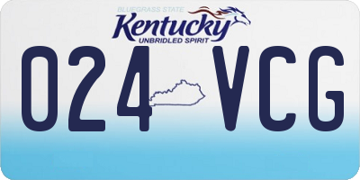 KY license plate 024VCG