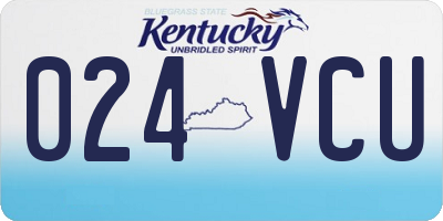 KY license plate 024VCU