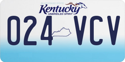 KY license plate 024VCV