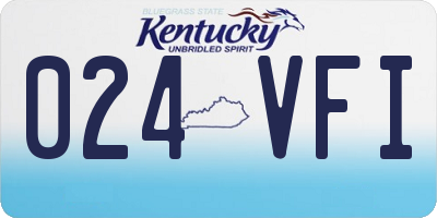 KY license plate 024VFI