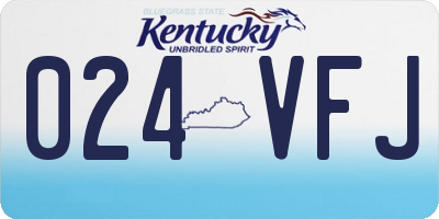 KY license plate 024VFJ