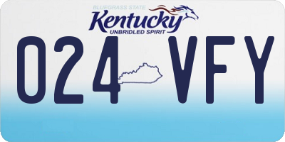 KY license plate 024VFY