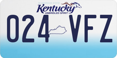 KY license plate 024VFZ