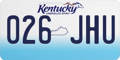 KY license plate 026JHU