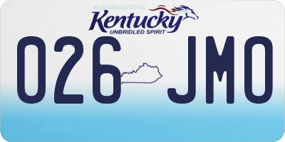 KY license plate 026JMO