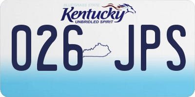 KY license plate 026JPS