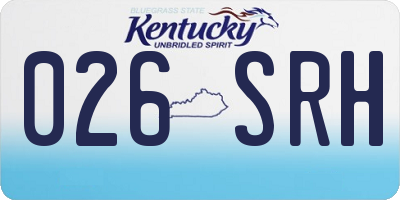 KY license plate 026SRH