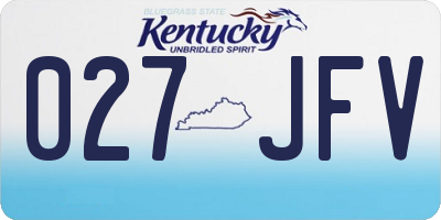 KY license plate 027JFV