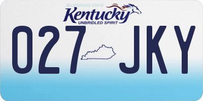 KY license plate 027JKY