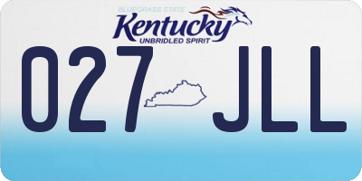 KY license plate 027JLL