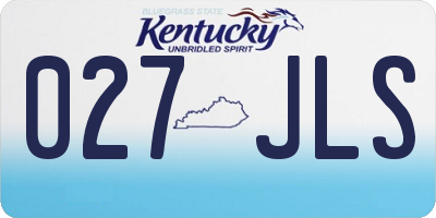 KY license plate 027JLS