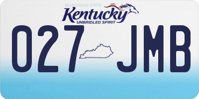 KY license plate 027JMB
