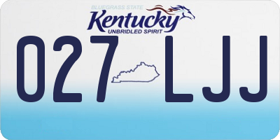 KY license plate 027LJJ