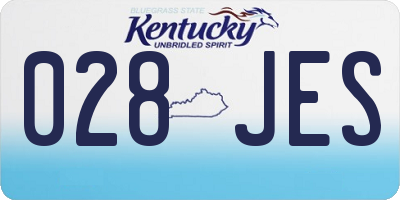 KY license plate 028JES