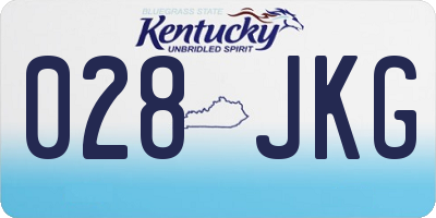 KY license plate 028JKG