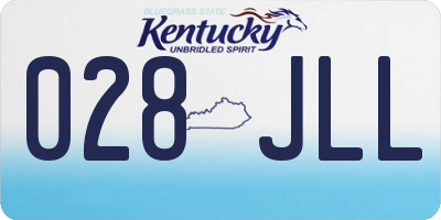 KY license plate 028JLL