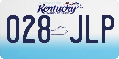 KY license plate 028JLP