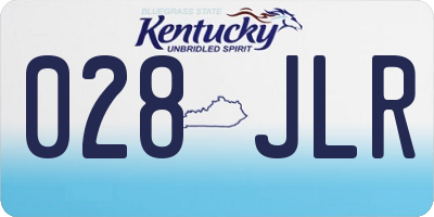KY license plate 028JLR