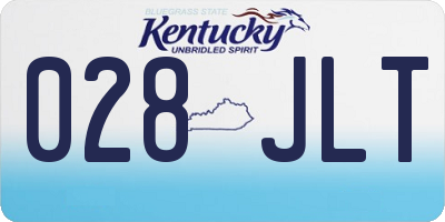 KY license plate 028JLT