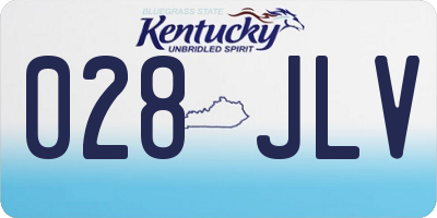 KY license plate 028JLV
