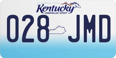 KY license plate 028JMD