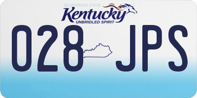 KY license plate 028JPS