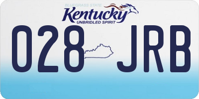 KY license plate 028JRB