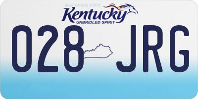 KY license plate 028JRG