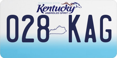 KY license plate 028KAG