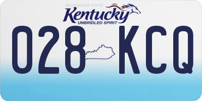 KY license plate 028KCQ