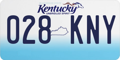 KY license plate 028KNY