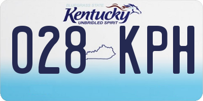 KY license plate 028KPH