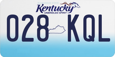 KY license plate 028KQL