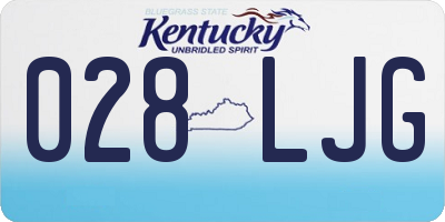 KY license plate 028LJG