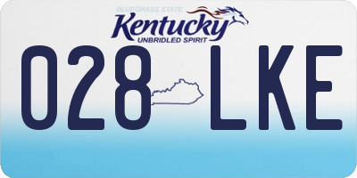 KY license plate 028LKE