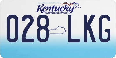 KY license plate 028LKG