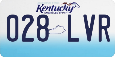 KY license plate 028LVR