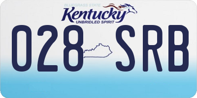 KY license plate 028SRB