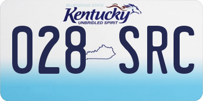 KY license plate 028SRC
