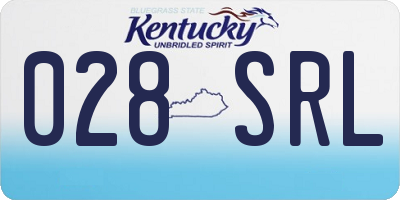 KY license plate 028SRL