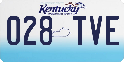 KY license plate 028TVE