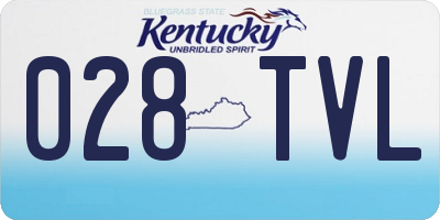 KY license plate 028TVL