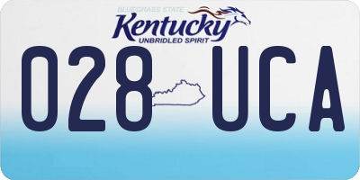 KY license plate 028UCA