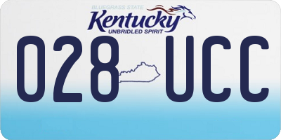KY license plate 028UCC