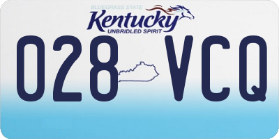 KY license plate 028VCQ