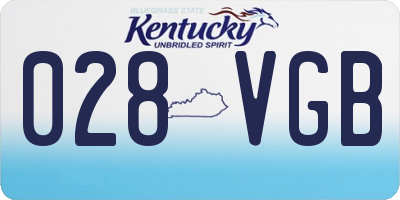 KY license plate 028VGB