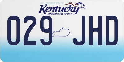 KY license plate 029JHD