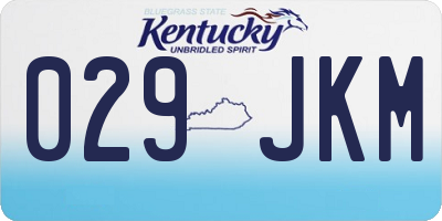 KY license plate 029JKM