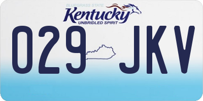 KY license plate 029JKV