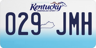 KY license plate 029JMH